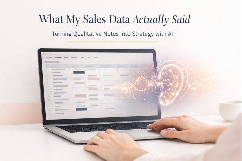 A screen showing ai sales strategy
